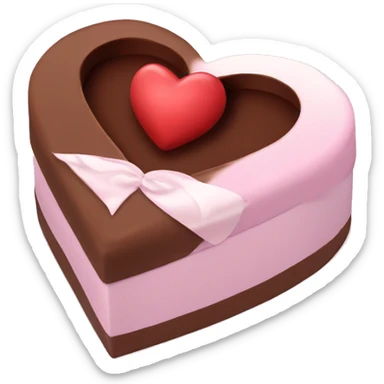 heart chocolate box sticker