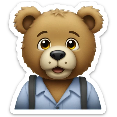 Good night teddy bear  sticker