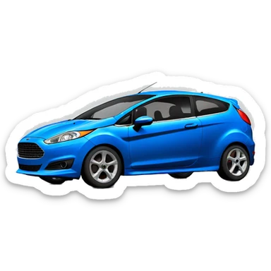 Blue ford fiesta mk7 sticker