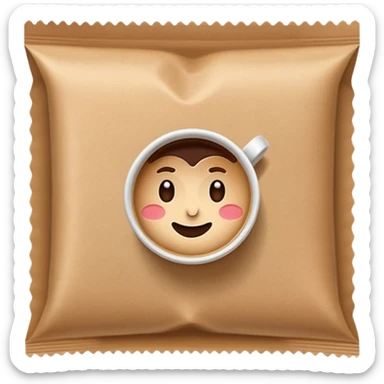 coffee sachet sticker
