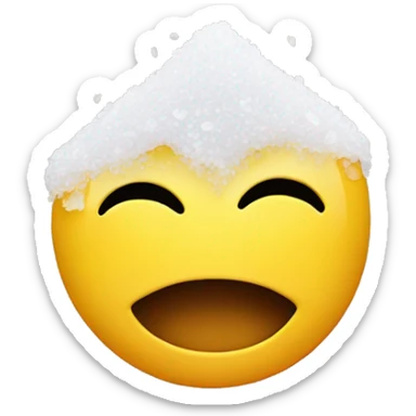 Smiley face with salt sticker