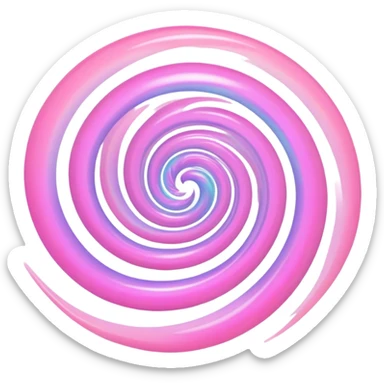 a pink vortex sticker