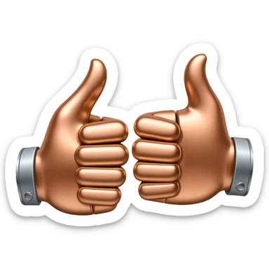 👍 and 👎 combined together sticker