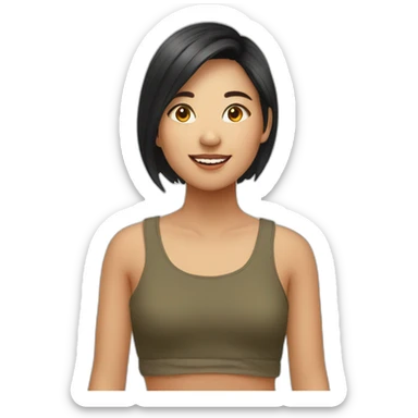 Sandi - Myanmar girl sticker