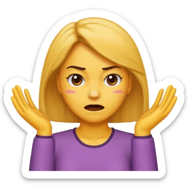 generate an emoji of a woman head smacking herself sticker