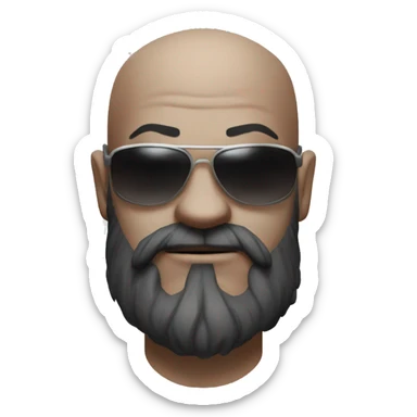 Kratos from god of war wearing sunglasses sticker