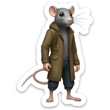 Rat stalker sticker