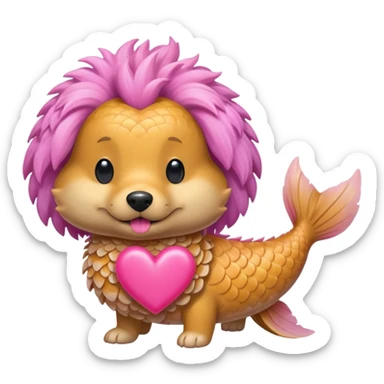 fish dog 💕 sticker