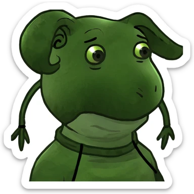 Hunter frost with pig tails sticker