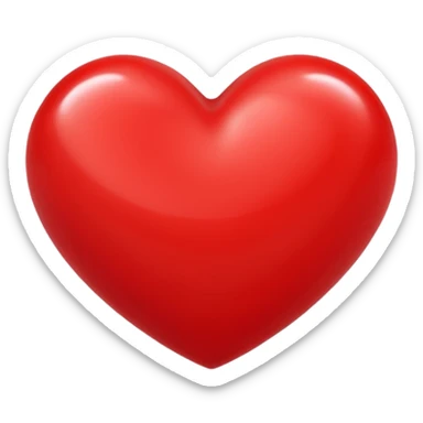 😝 avec un cœur rouge en haut à droite sticker