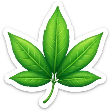 Emoji green nature  sticker