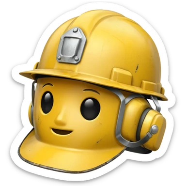 work helmet sticker