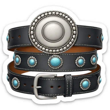 concho belt sticker