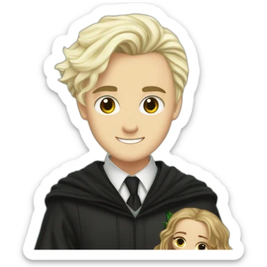 Draco Malfoy with Hermione Granger sticker