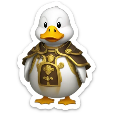 Duck cleric sticker