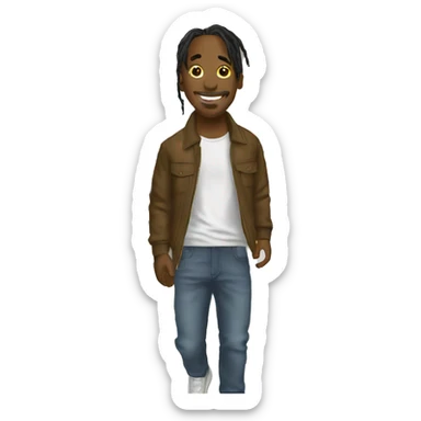 Travis Scott buying a product  sticker