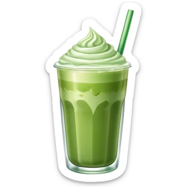 Iced matcha latte  sticker
