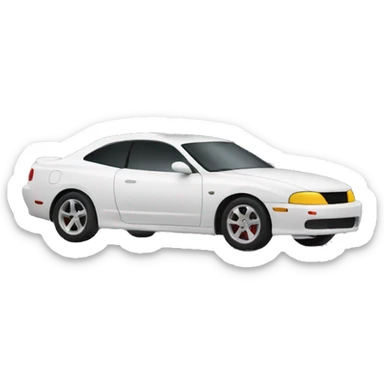 car drifting with smoke sticker