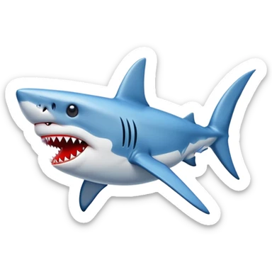 shark wearing jordans sticker