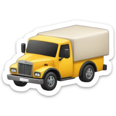 Señor conduciendo un camión sticker