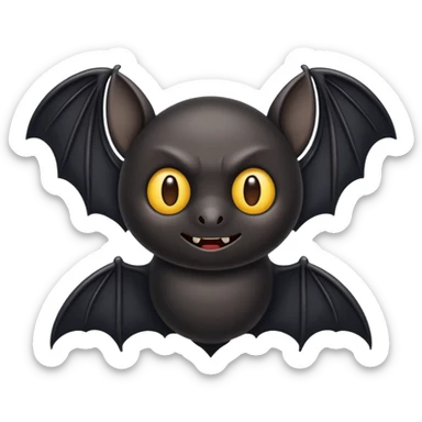 Make a emoji of bat batman edition  sticker