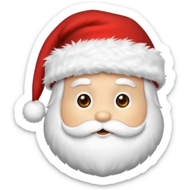 Santa hat emoji sticker