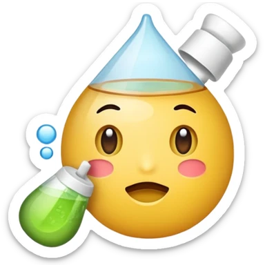 Erstelle ein einfaches Emoji, das einen Stomabeutel darstellt. Das Emoji soll neutral wirken, mit klaren, reduzierten Formen. Verwende eine stilisierte Beutelform mit weichen Konturen und einer sichtbaren Öffnung oder Klebefläche, die typisch für Stomabeutel ist. Das Design soll medizinisch sein sticker