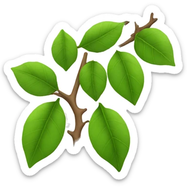 leaves on a branch sticker