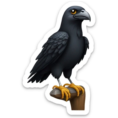 Corbeau sur un aigle sticker