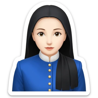 Милая девушка в белой одежде смотрит вперёд и пьет чай укутавшись светло розовым пледом  sticker