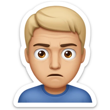 Annoyed, and don’t care and hilarious ￼ sticker