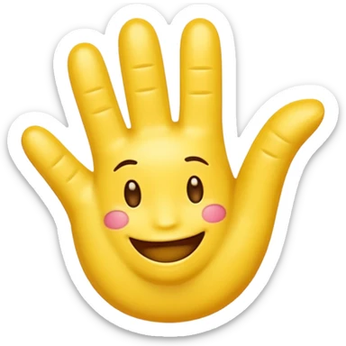 Fingers and toes crossed emoji sticker