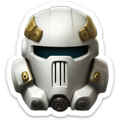 space-marine-helmet-40k sticker