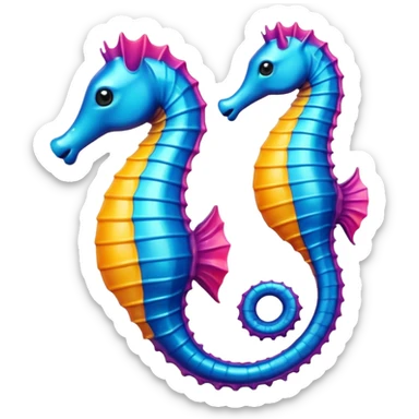 Seahorse - чтобы выглядил как настоящий эмодзи sticker