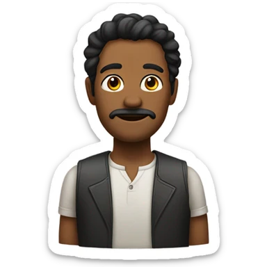 hombre con orejas grandes sticker