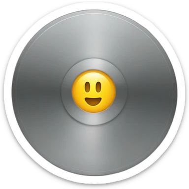 Disk inside folder sticker