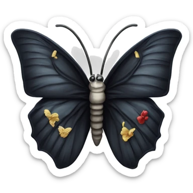 Tête de mort avec noeud papillon  sticker