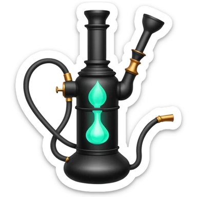 hookah charcoal sticker