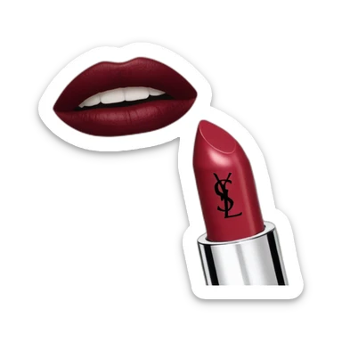 YSL lipstick sticker