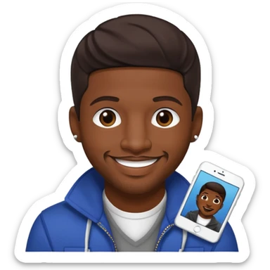 Stevie J, Record Producer (b.1973) with dark brown hair sticker