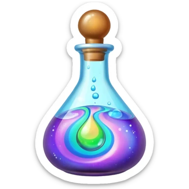 Make a potion bottle sticker