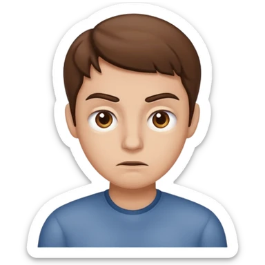 raising both eyebrows in both incomprehension and lassitude but not upset still sticker