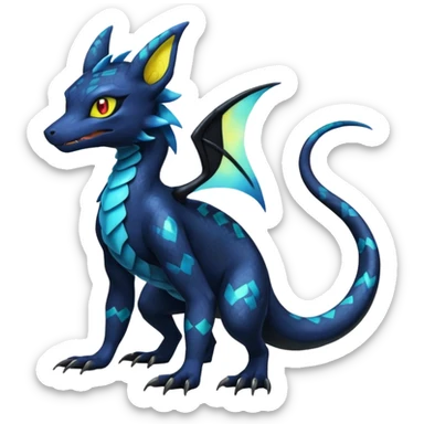 Shiny Salandit-Noivern-Umbreon-Hybrid (Full body) sticker