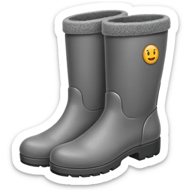 felt boots sticker