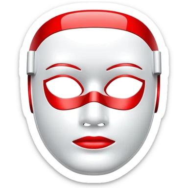 Redlight therapy mask sticker