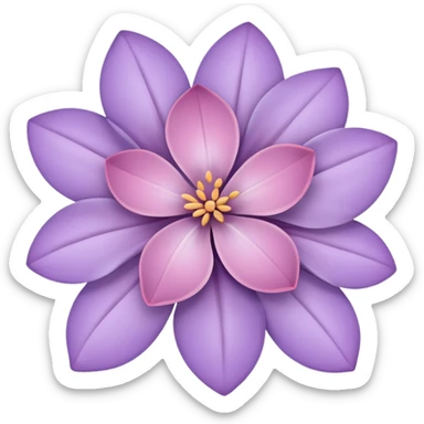 Mauve and rose pink Lilac sticker