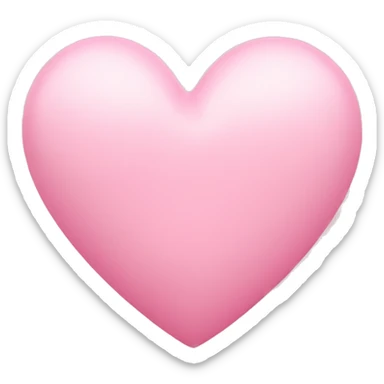 Baby pink heart sticker
