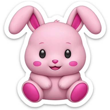 Pink Labubu doll sticker