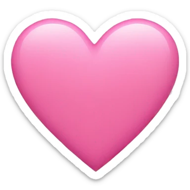 Pink heart sticker