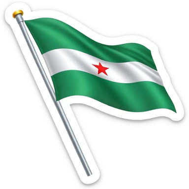 Syrian green flagg sticker